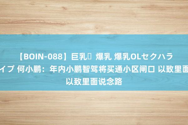 【BOIN-088】巨乳・爆乳 爆乳OLセクハラ乳姦レイプ 何小鹏：年内小鹏智驾将买通小区闸口 以致里面说念路