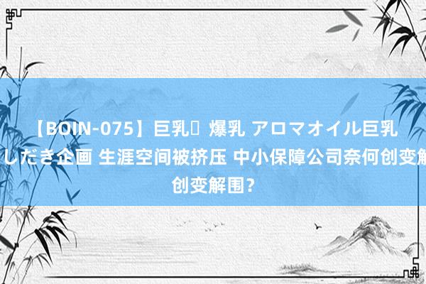 【BOIN-075】巨乳・爆乳 アロマオイル巨乳揉みしだき企画 生涯空间被挤压 中小保障公司奈何创变解围？