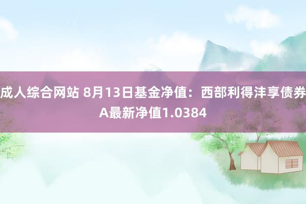 成人综合网站 8月13日基金净值：西部利得沣享债券A最新净值1.0384