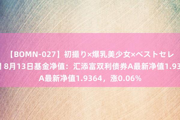 【BOMN-027】初撮り×爆乳美少女×ベストセレクション4時間 8月13日基金净值：汇添富双利债券A最新净值1.9364，涨0.06%