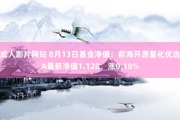 成人影片网站 8月13日基金净值：前海开源量化优选A最新净值1.128，涨0.18%