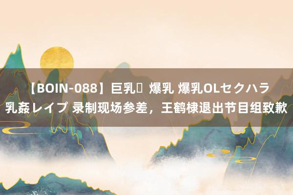 【BOIN-088】巨乳・爆乳 爆乳OLセクハラ乳姦レイプ 录制现场参差，王鹤棣退出节目组致歉
