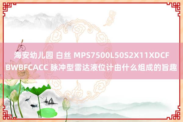 海安幼儿园 白丝 MPS7500L50S2X11XDCFBWBFCACC 脉冲型雷达液位计由什么组成的旨趣