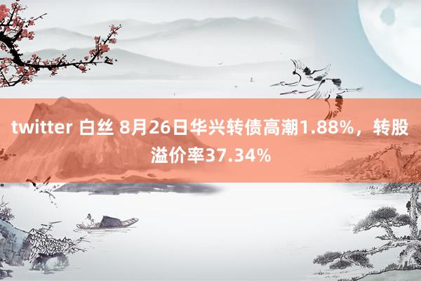 twitter 白丝 8月26日华兴转债高潮1.88%，转股溢价率37.34%