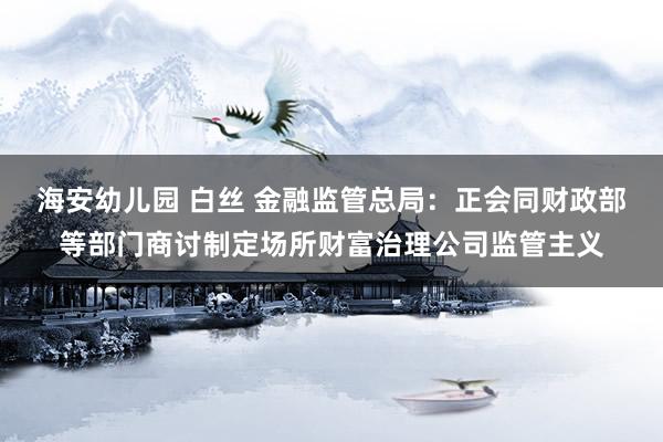海安幼儿园 白丝 金融监管总局：正会同财政部等部门商讨制定场所财富治理公司监管主义
