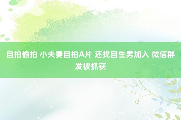 自拍偷拍 小夫妻自拍A片 还找目生男加入 微信群发被抓获